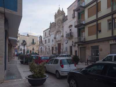 La chiesa si trova in via Carroccio, nel centro storico di Triggiano
